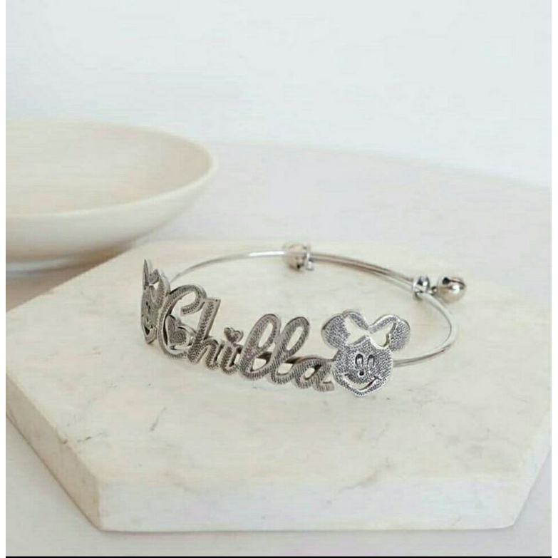 gelang tangan / gelang titanium / Gelang wanita / gelang pria /Gelang nama / gelang anak