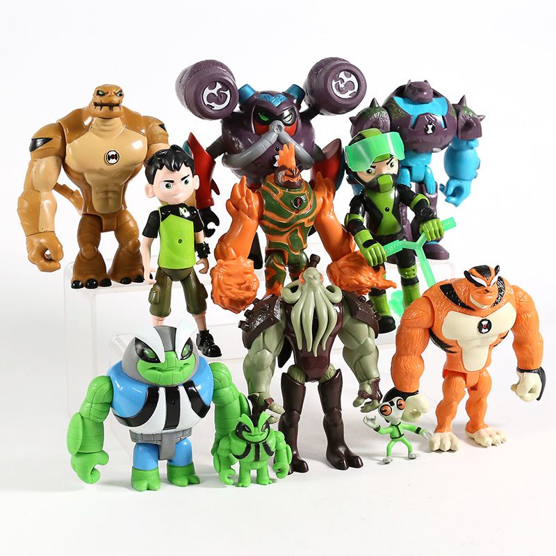 Figure Ben 10 Tennyson Alien Kids Miniatur Hiasan Topper Mainan Ben 10