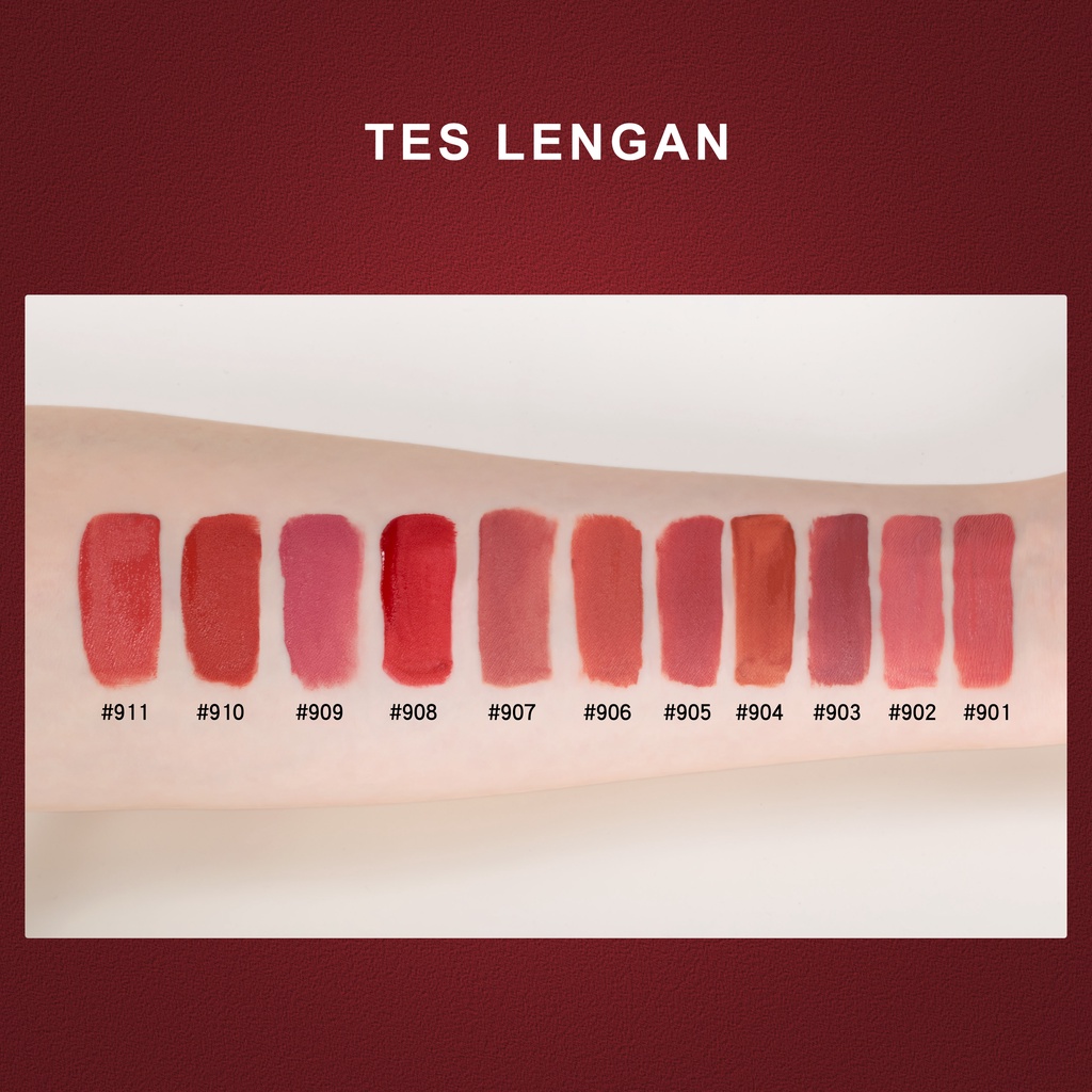 URRACX Matte Lipstik Matte Lip Cream Lembut Tahan Lama Pelembab Pigmentasi Tinggi 11 Colors