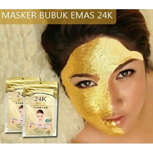 Masker Bubuk Gold 24K / Active Gold Aqua Soft Original