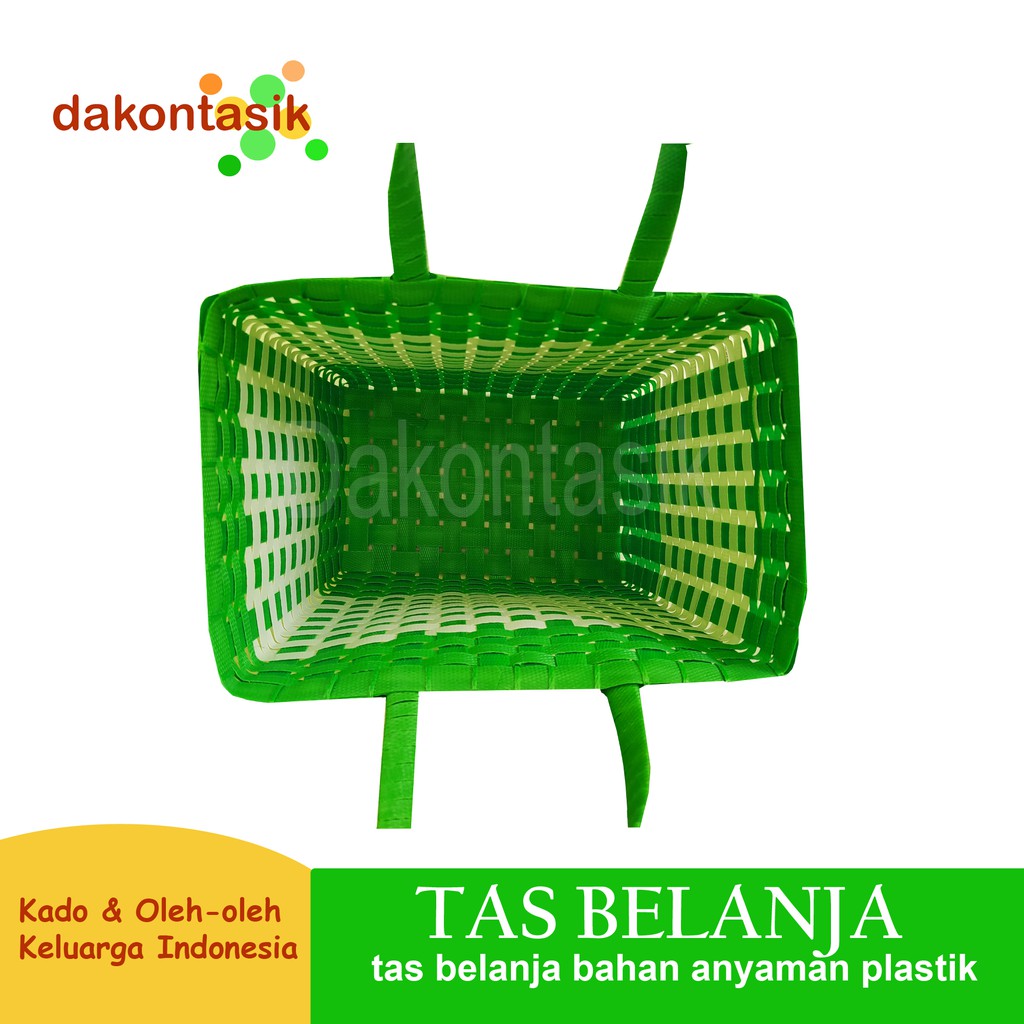 dakontasik - Tas Belanja Pasar Minimarket anyaman plastik