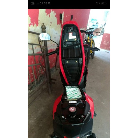Sarung Jok  Motor Honda BEAT POP/ FI / STREET, VARIO, SCOOPY GENIO, Cover Jok Anti Air. New / Terbar
