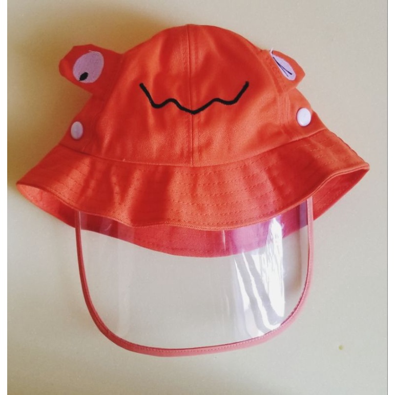 Topi Buket bayi anak anti korona / Baby buket hat frog