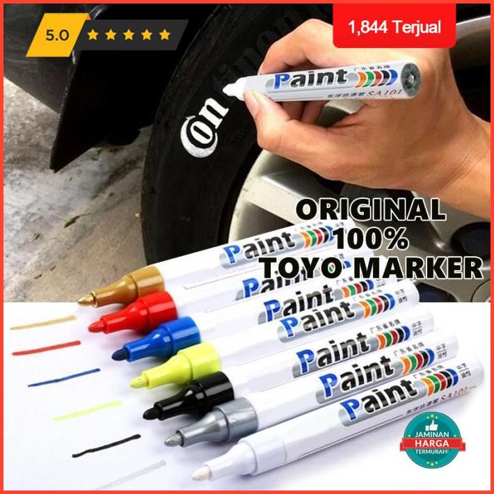 

Extra Cashback Spidol Ban Toyo Marker Paint Asli Original Termurah