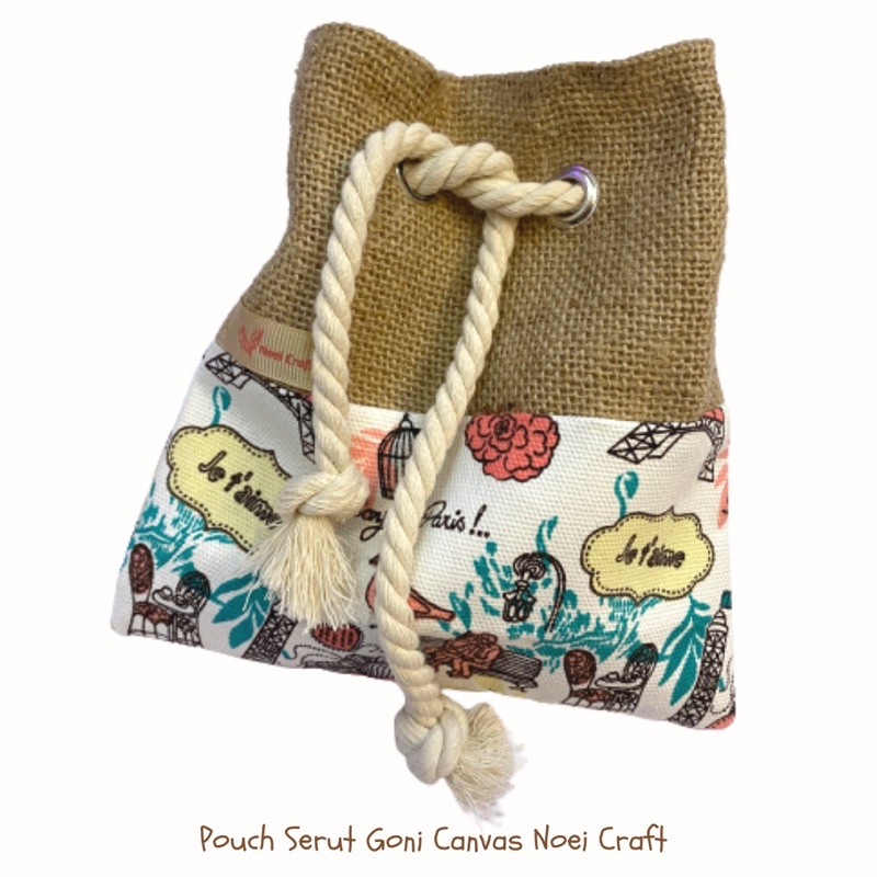 POUCH SERUT GONI NOEI CRAFT | POUCH MULTIGUNA | POUCH SERBAGUNA KARUNG GONI | SOUVENIR POUCH | POUCH