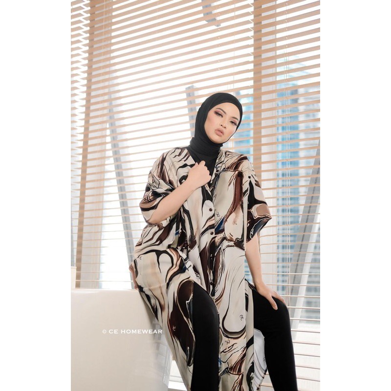 DASTER/TUNIK/DRESS HILARY CE HOMEWEAR