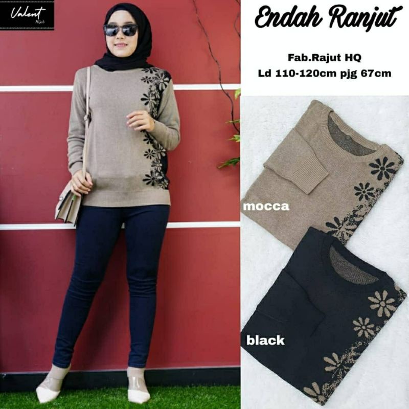 Endah Rajut, ATASAN RAJUT WANITA BAHAN RAJUT PREMIUM LD 106-120 TERMURAH OOTD CANTIK