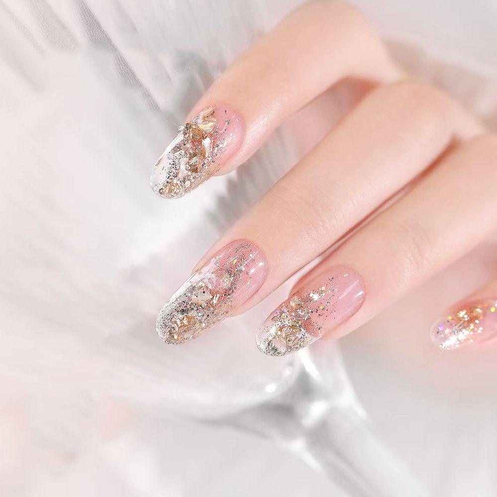 Agustina Abalone Shell Flakes Mixed 1Box Nail Charms Hexagon Manicure Aksesoris Paillette Nail Art Dekorasi