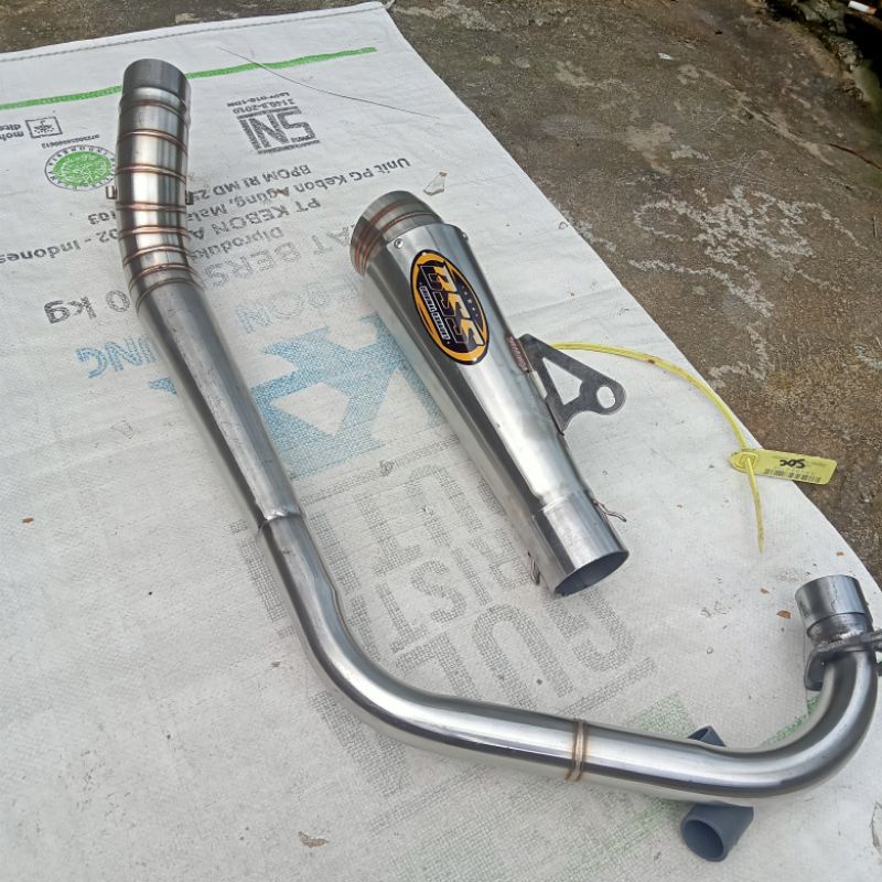 Knalpot BSS Tipe Jigsaw Keong Setenlis Buat Herek Cb Gl Mp Cb100 Tiger Tipe Keong Sarteng Sarangan S