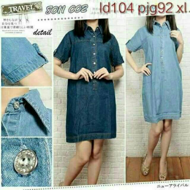 DRESS HAMIL / DRESS DEWASA / BAJU HAMIL / BAJU JEANS / JEANS MURAH / TUNIK JEANS