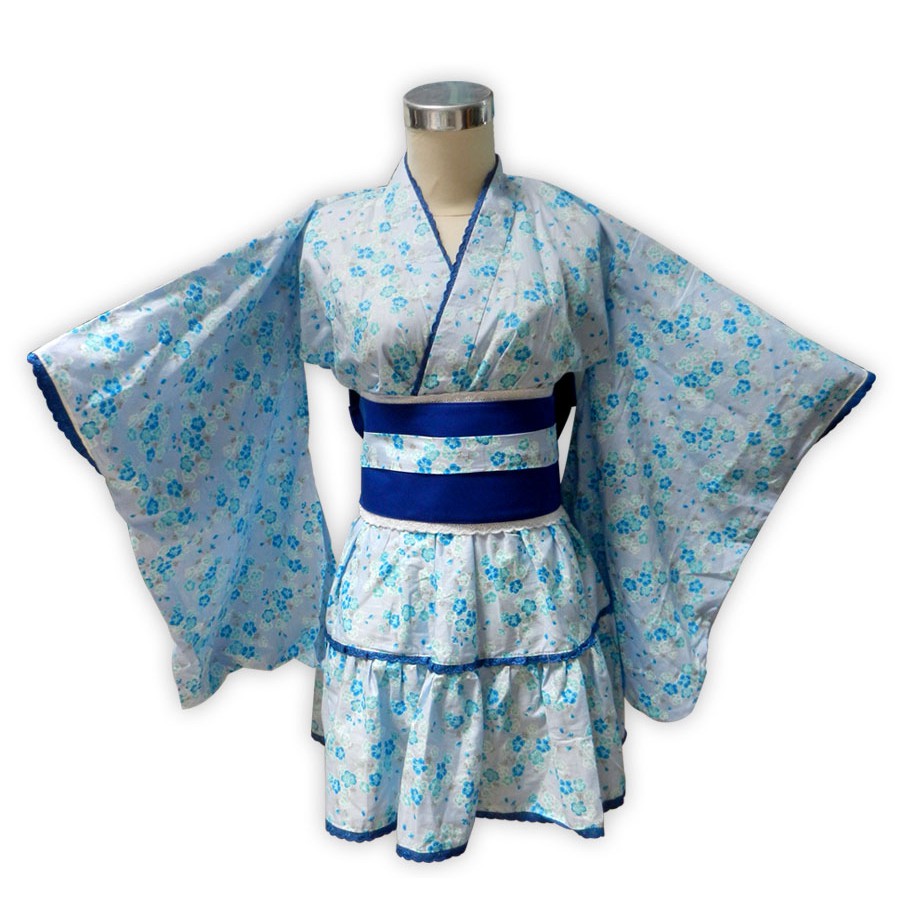 Yukata Anak Perempuan : Blue Sakura