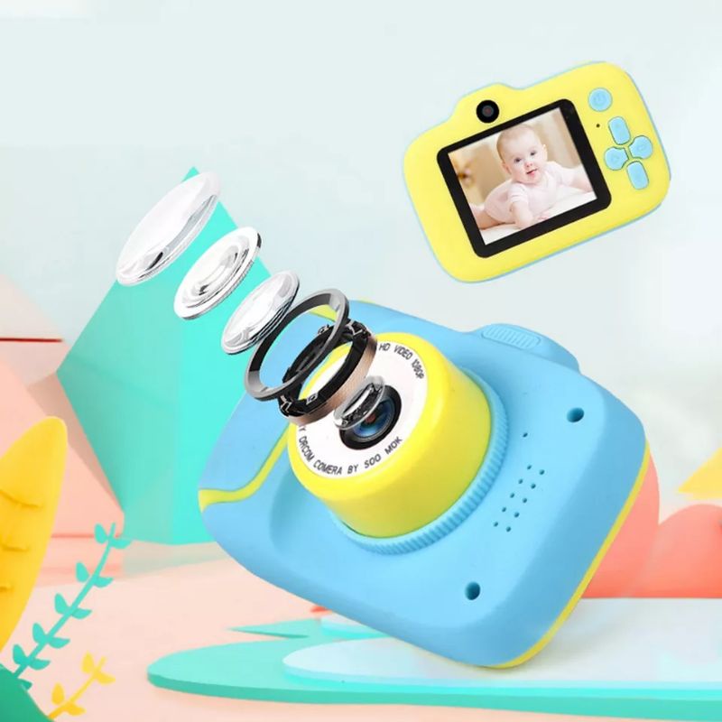 32 GB MEMORY Kamera Anak HD Digital 32Gb Kamera Anak 2 Inch Lucu Kartun Kamera Mainan Anak Hadiah Ulang Tahun 2000 W Mainan Anak Kamera memory 32GB kelinci rabbit bear mickey mouse