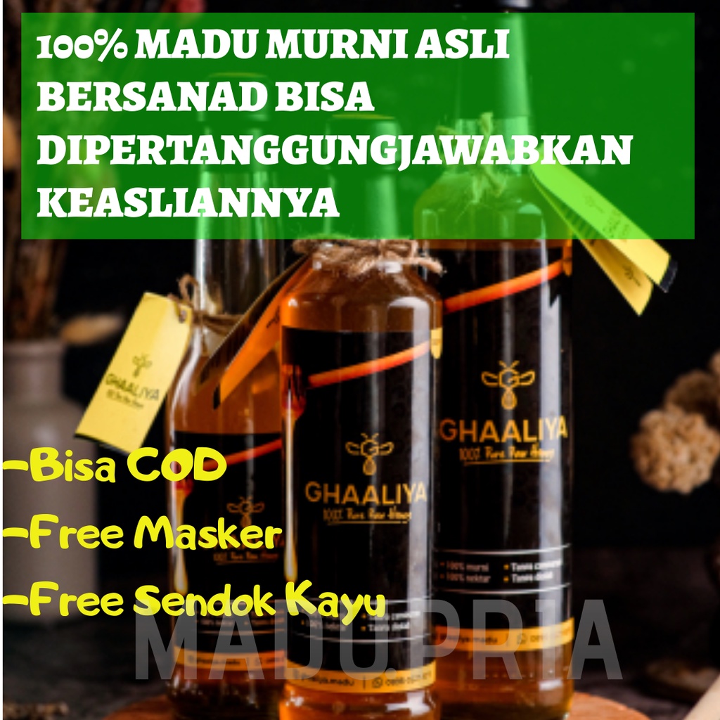 

Madu Pure Raw Honey Hutan Ghaaliya Nektar Bunga Multiflora Asli Murni Kuat Pria Alami Original 100%