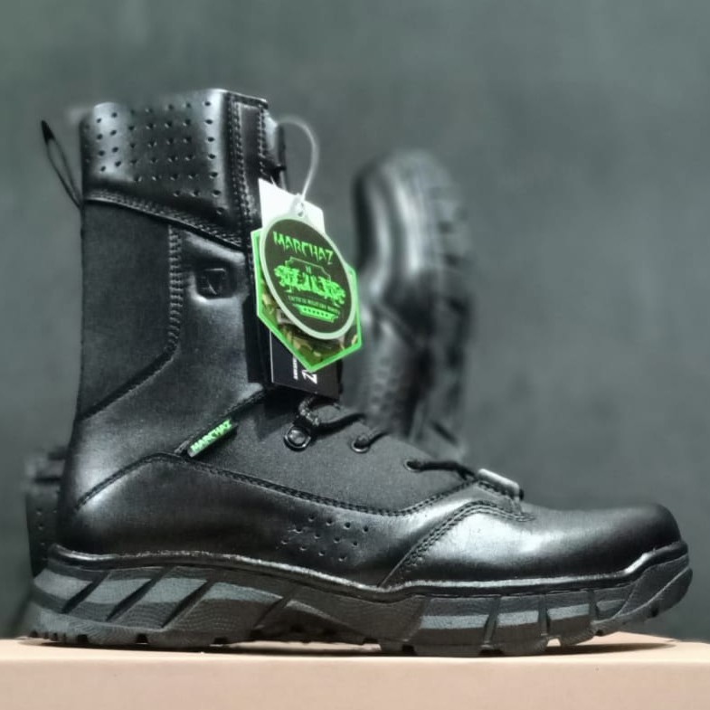 SEPATU PDL MARCHAZ KULIT SAPI ASLI SEPATU PDL TNI POLRI SECURITY SATPAM SEPATU BOOTS PRIA WANITA