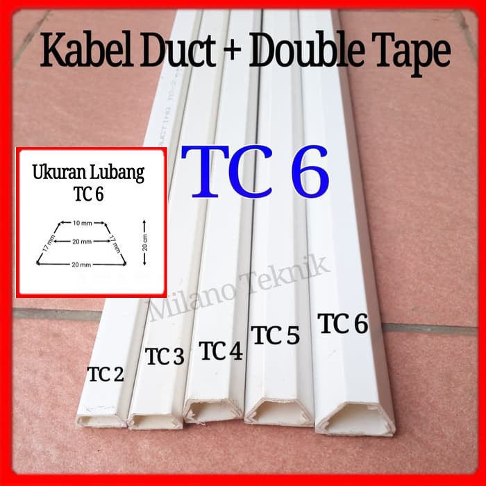 TC 6 / pelindung kabel / cable duct / ducting / cable protector 10pcs