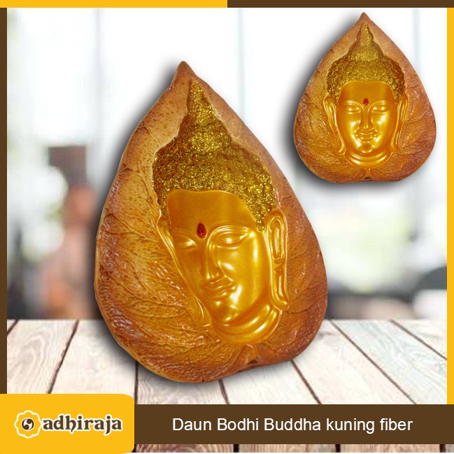 Daun Bodhi Buddha Fiber Kuning
