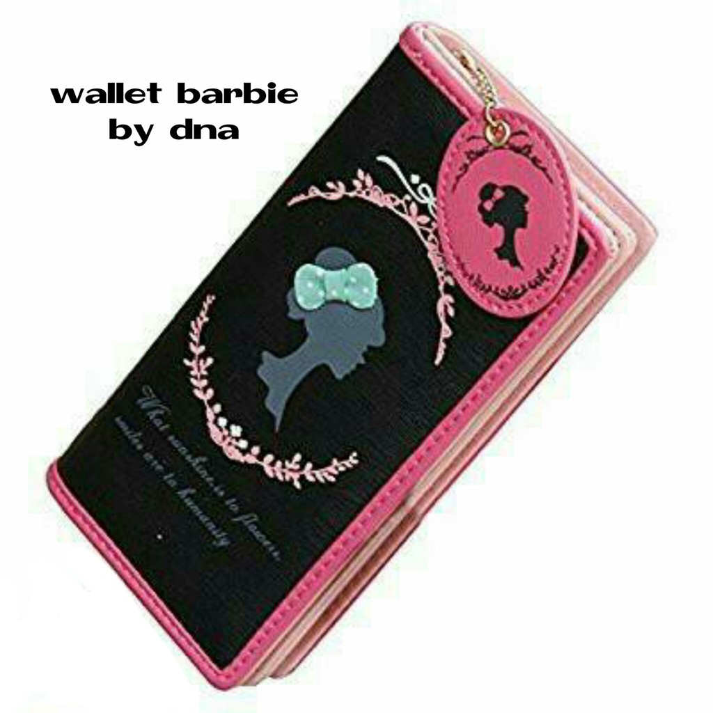 DOMPET PANJANG WANITA RESLETING CINDERELLA BARBIE WALLET KARTU UANG TALI KOREA MURAH CEWEK