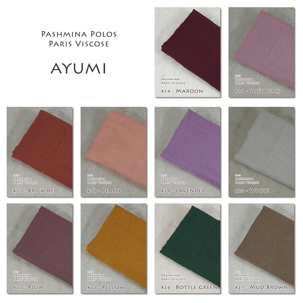 Pashmina Polos Paris Viscose - AYUMI by Luulu Scarf-2