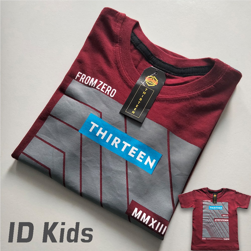 Kaos Anak Distro Thirteen Marun 216