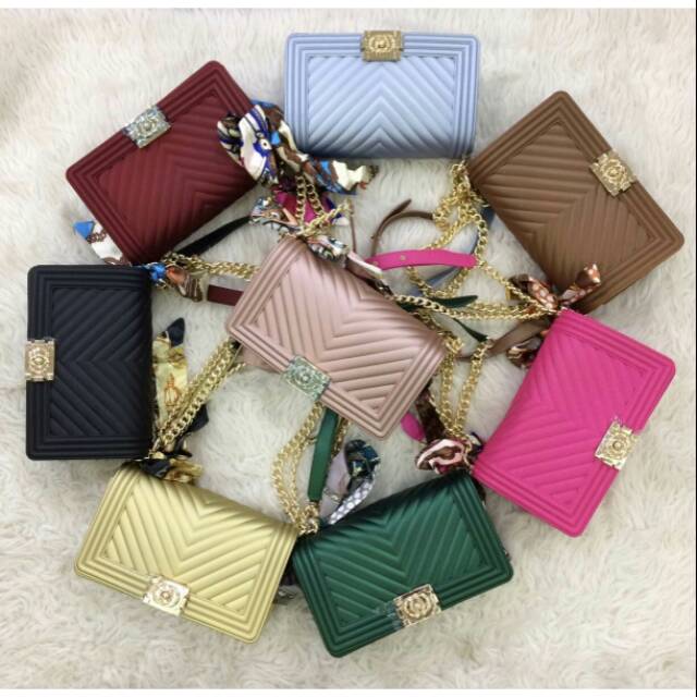 BATAM TAS BATAM IMPORT BAG WANITA CHANEL LEBOY MATTE CHEVRON - TAS IMPORT WANITA - TAS FASHION