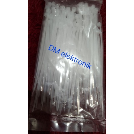 kabel ties 2,5×100mm  Putih/hitam
