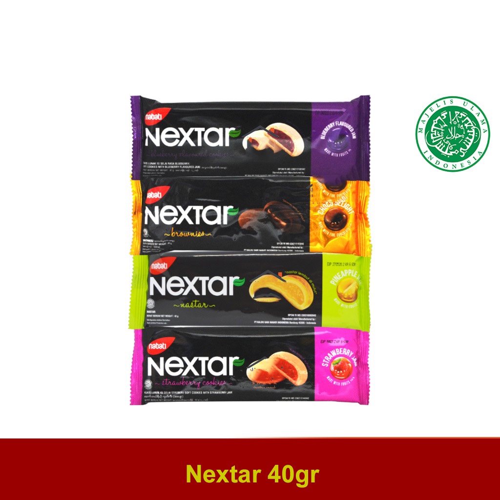 

Nabati Nextar Brownies Choco 40 Gr - Nextar Nastar Pineapple 40 GR - Snack Camilan - Makanan ringan