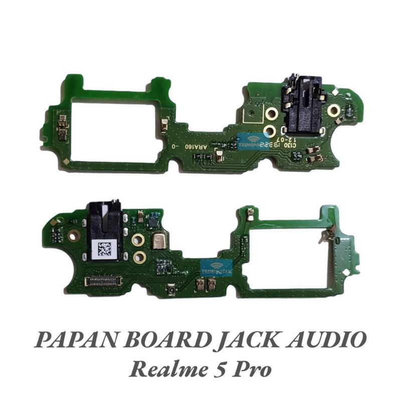 Papan Pcb Board Jack Audio Handsfree Headset Mic Realme 5 Pro Original