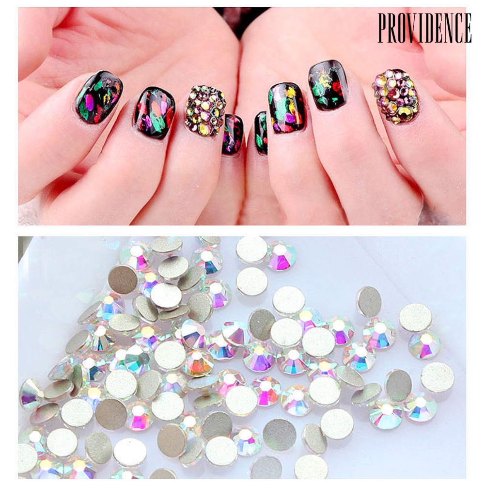 Providence Flat Back Nail Art Rhinestones Glitter Diamond Shape 3D Tips DIY Sticker Decor