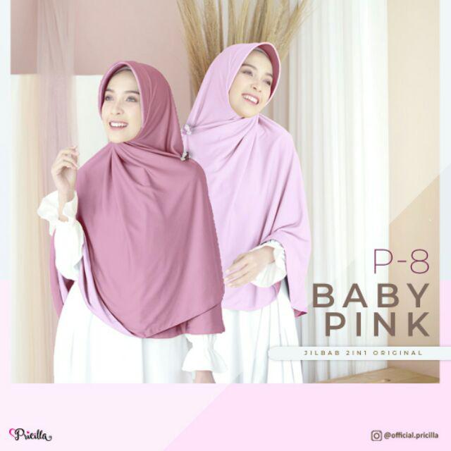 JILBAB INSTAN BOLAK BALIK PRICILLA ORIGINAL PAD-P8