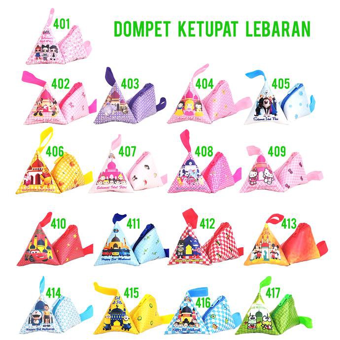 

promo Dompet Ketupat Lebaran seri KARAKTER Amplop Fitrah THR Idul Fitri