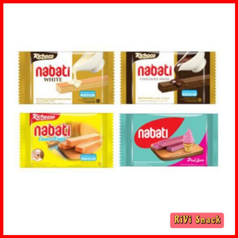 

BIJIAN Nabati wafer 50gr/RICHEESE NABATI KEJU PINKLAVA COKELAT