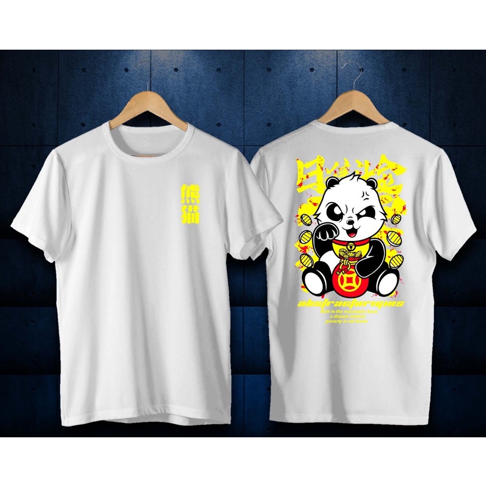 FC - KAOS OVERSIZE PANDA // PANDA //KAOS MOTIF//KAOS KEREN T-  SHIRT