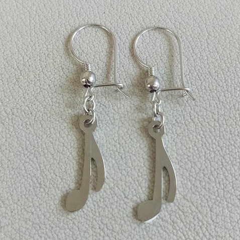 Anting Not Balok Musik Partitur Monel Anti Karat Aksesoris Souvenir Hadiah Kado Gift Music Lovers