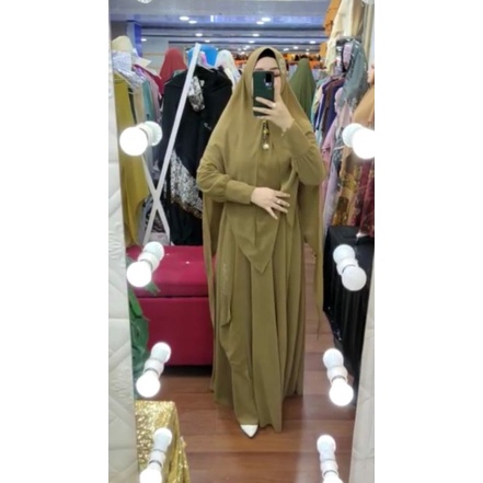 Gamis Syar'i/Syar'i Mewah/Syar'i Polos/Syar'i Ceruty/Naura Syar'i by Fazza Boutique