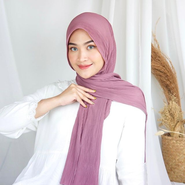 𝗖𝗮𝗿𝗲.𝗶𝗻 Pashmina Plisket Lidi Full 180x75 Ceruty Babydoll LUXURY QUALITY