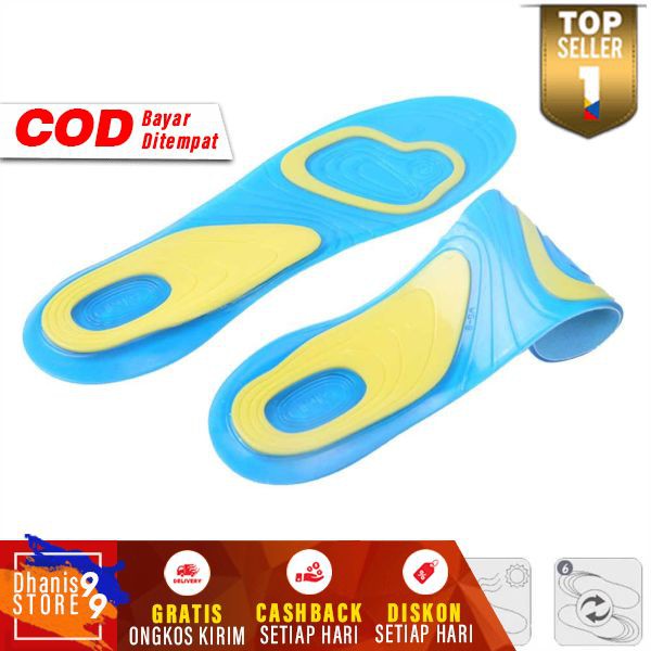 Insole Silikon Alas Kaki Sepatu Sport Shock Absorb Gel Sol Spatu Murah Silicone Sepatu Olahraga Lari