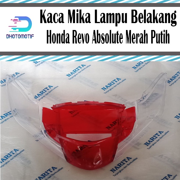 MIKA LAMPU REM STOP + SEN BELAKANG MOTOR HONDA REVO ABSOLUTE MERAH PUTIH
