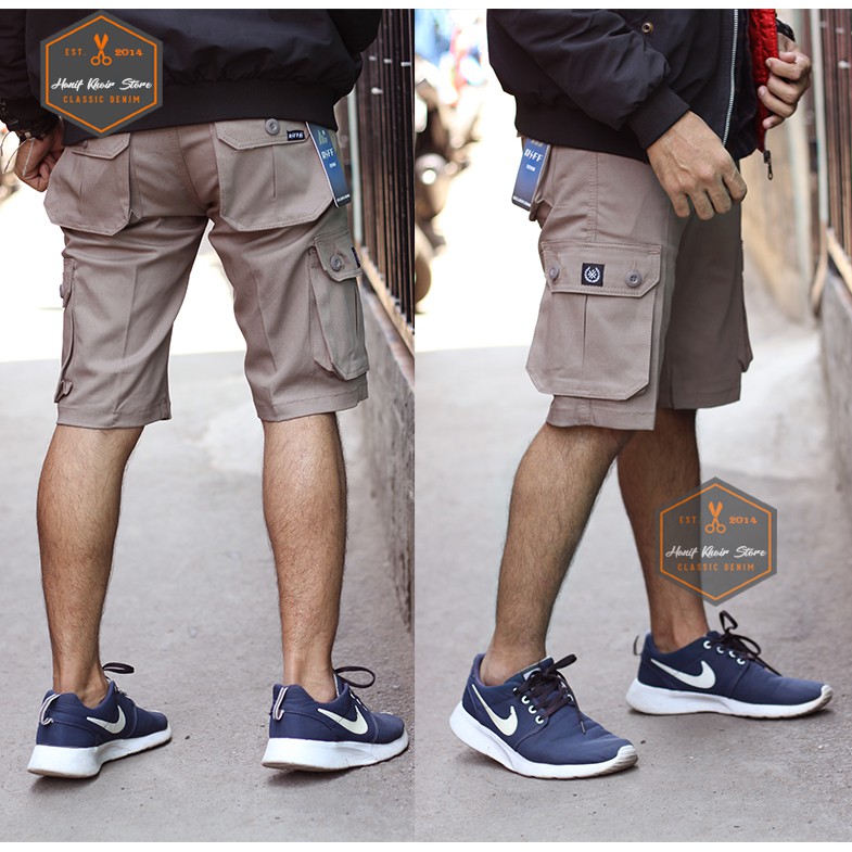 celana cargo panjang/pendek mocca cowo/cowok/pria slimfit TERLARIS / BEST SELLER