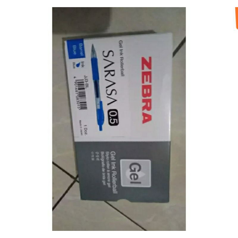 

pulpen zebra sarasa 0,5 blue