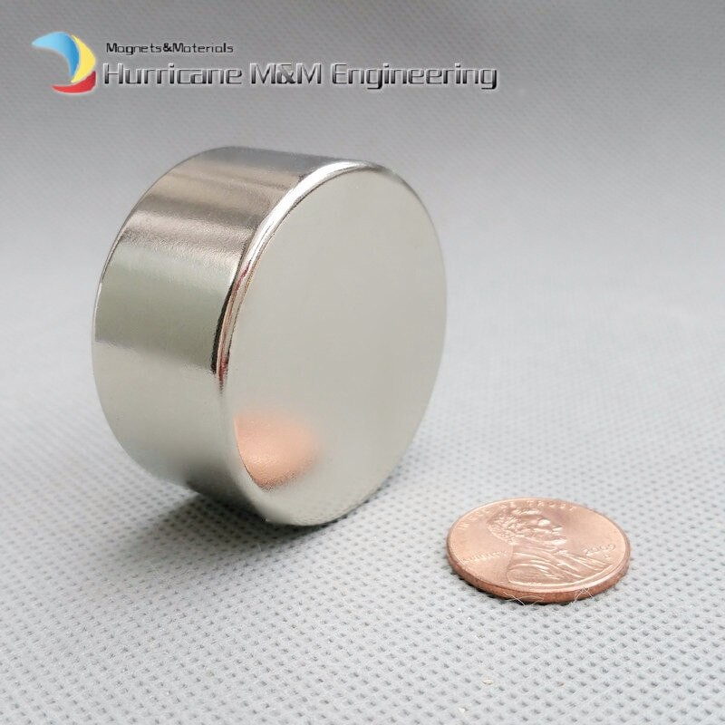 

1pc Strong NdFeB Round Magnet about Diameter 40x20 mm N42 Neodymium Disc Permanent Magnet NiCuNi