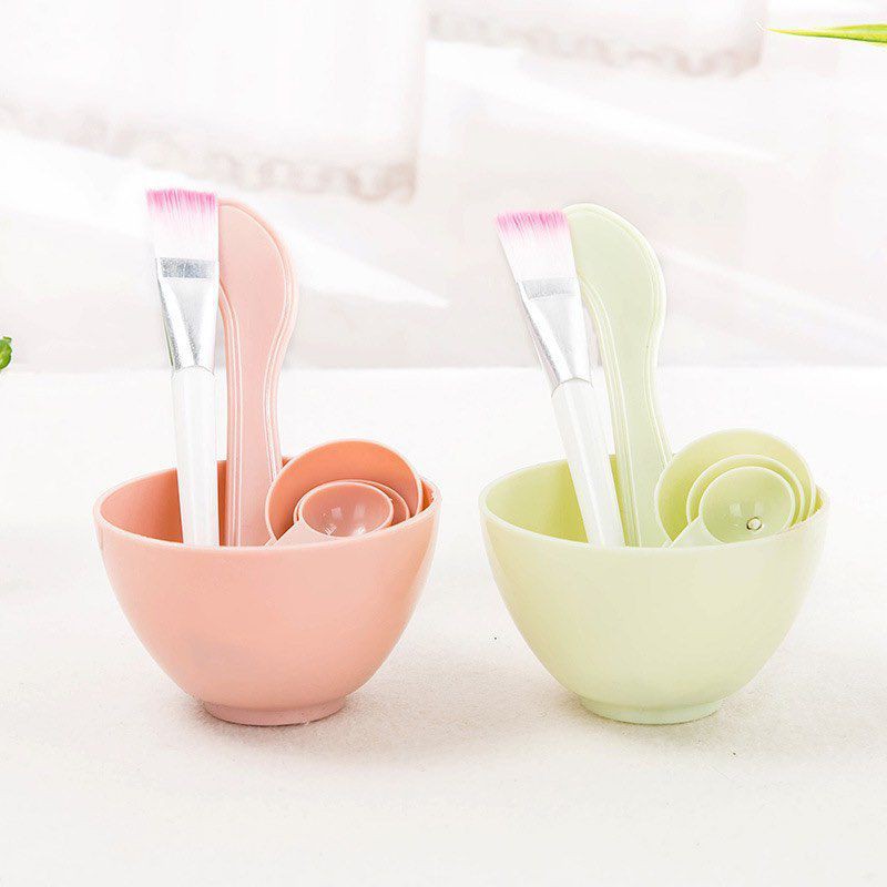 MANGKOK MASKER SET 4IN1 MANGKUK KUAS SPATULA SENDOK TAKAR