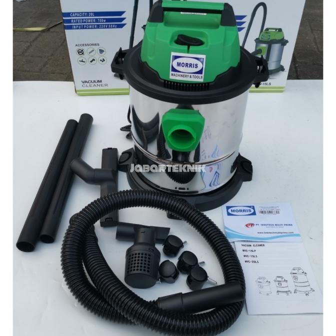 Vacuum Cleaner MORRIS VACUM CLEANER Penyedot Debu Vakum 15 L STAINLESS