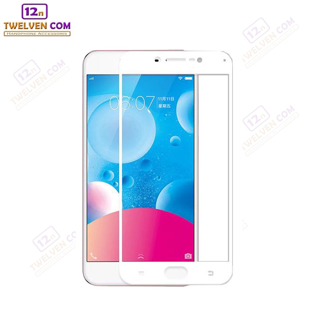 [FLASH SALE] zenBlade 5D Full Cover Tempered Glass Vivo V5 - Putih