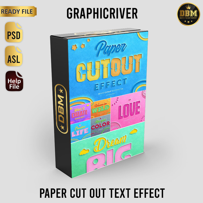 Paper Cut Out Text Effect By Andrew Skock - Photoshop