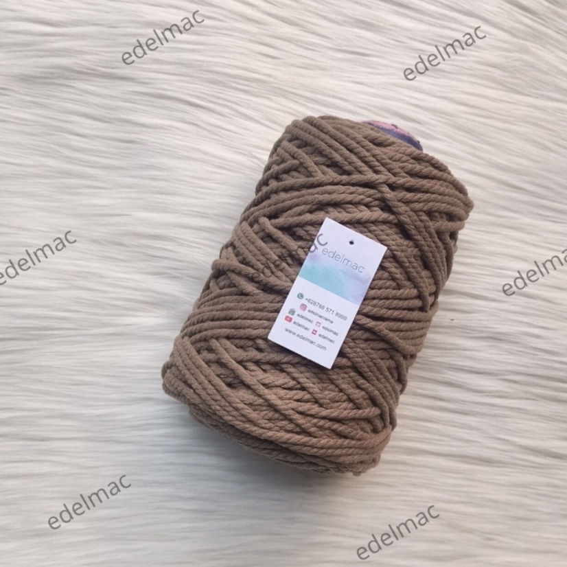 500gram Tali Katun Macrame 4mm Twist Colorful