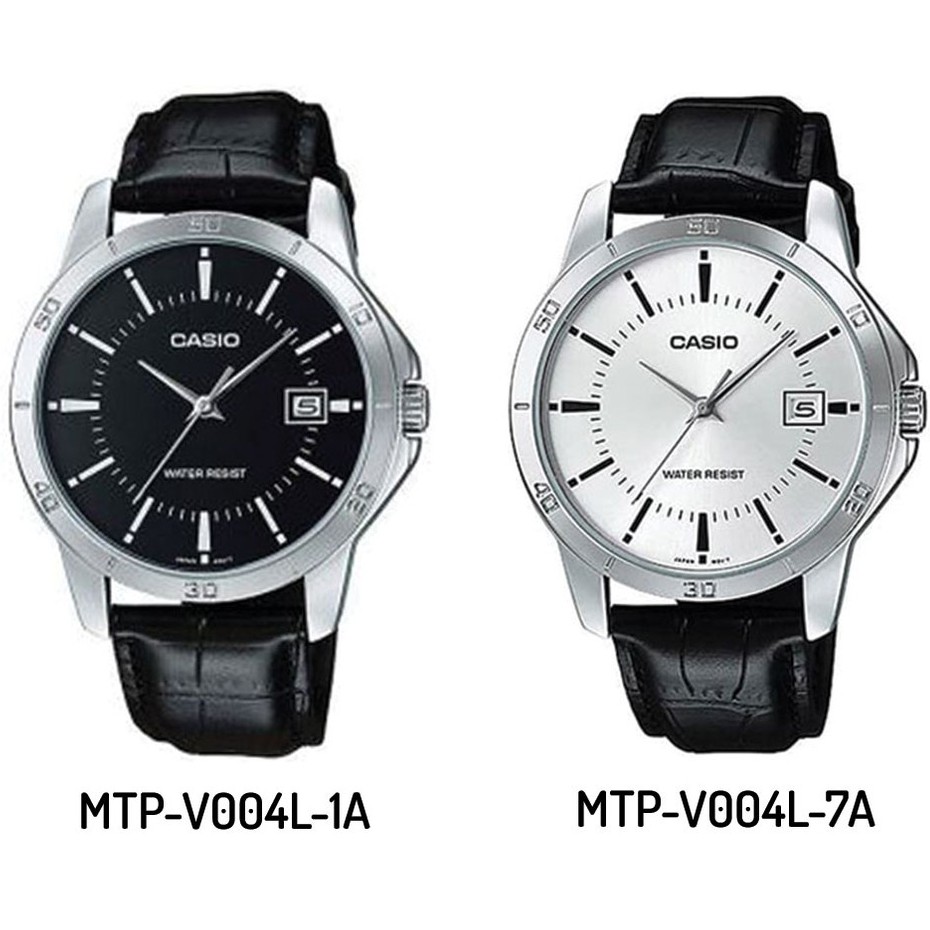 Casio Original MTP-V004L-1A / 7A Jam Tangan Pria - Kulit - Analog