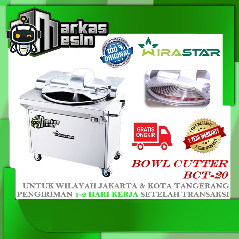 Jual Mesin Giling Daging Bakso Bowl Cutter Wirastar Bct 20 Shopee