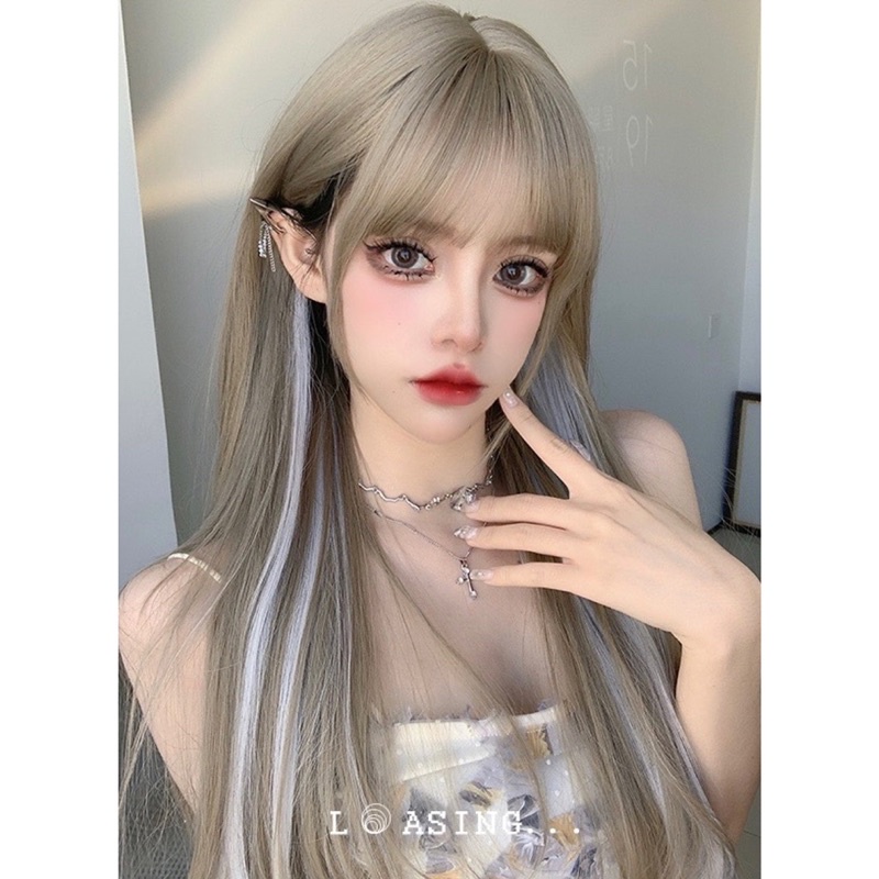 CC224 full wig korean long blow 65 cm