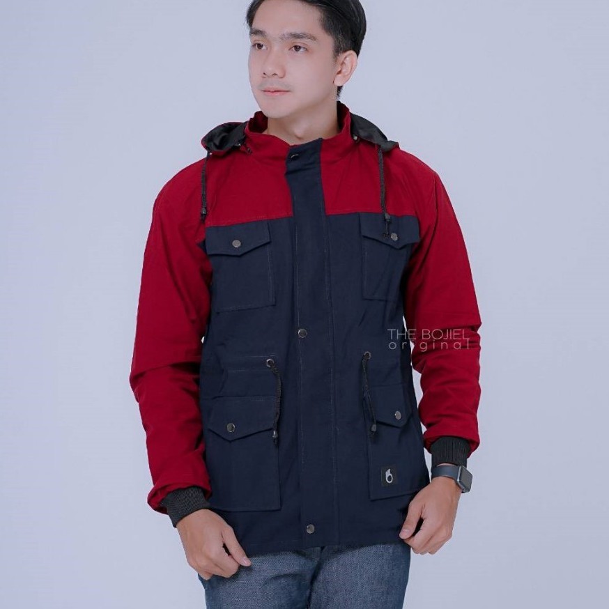 [COD] AKN JAKET PARKA CANVAS KOMBINASI ORIGINAL THE BOJIEL