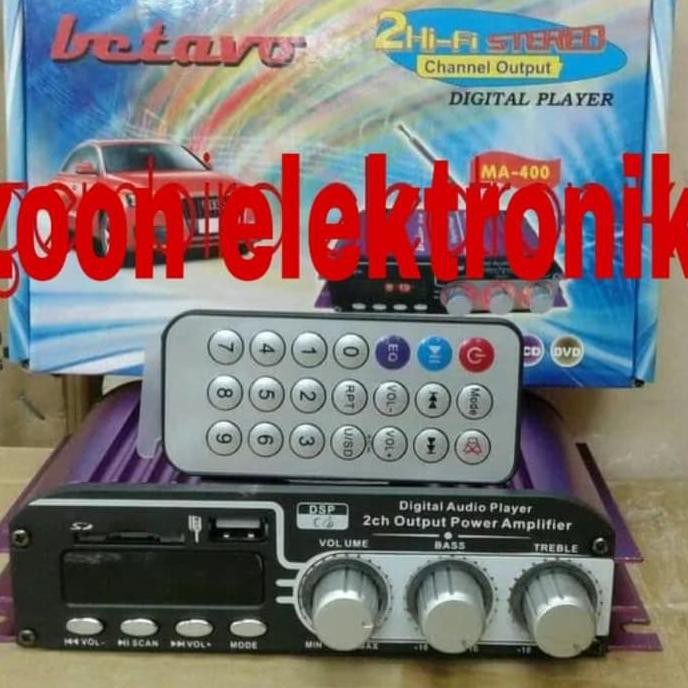 power amplifier betavo ma-400 / power mobil / amplifier mini / ampli